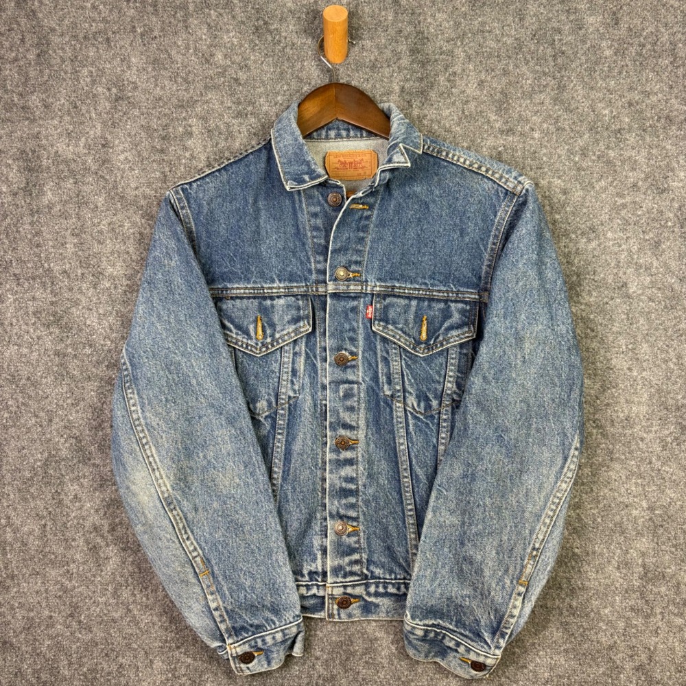 Levi's Trucker Jacket Mens 38 Blue Denim 70506-0217 Vintage Made in USA 0344